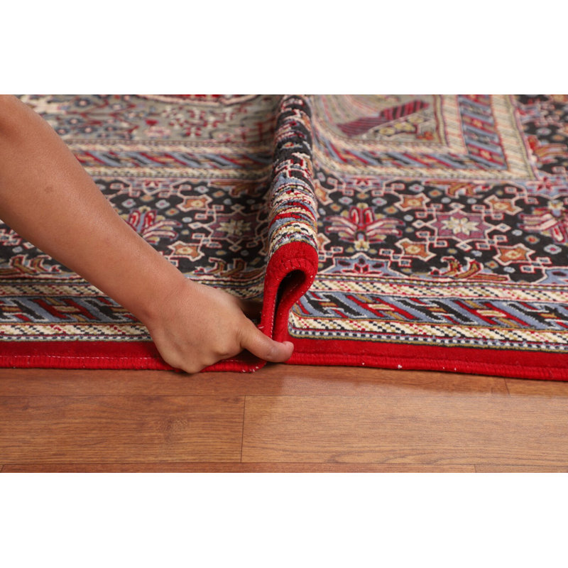 Tapis turc traditionnel médaillon rouge 10 x 13