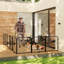 Clôture pliante pour 8 animaux d'intérieur / extérieur avec clôture pour animaux 32 pouces de hauteur pour camping / jardin et jardin-122877540