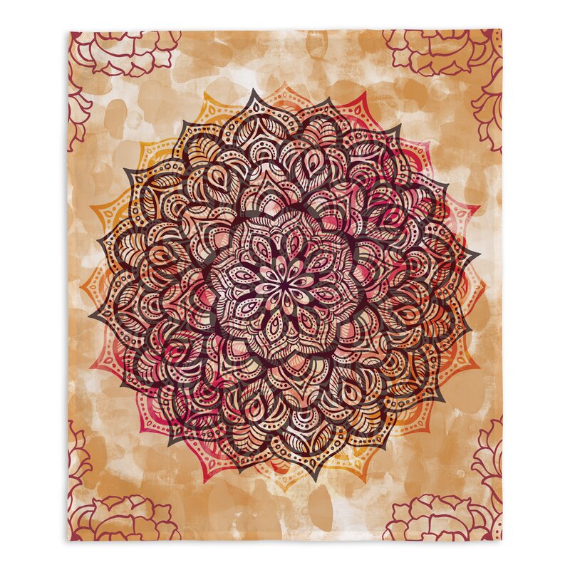 Boho Mandala Wall Art - Polyester Tye Dye Tapestry