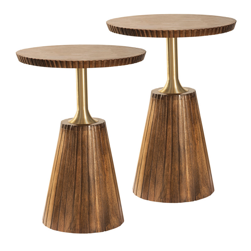 Table d'appoint Portfolio, Miel doré