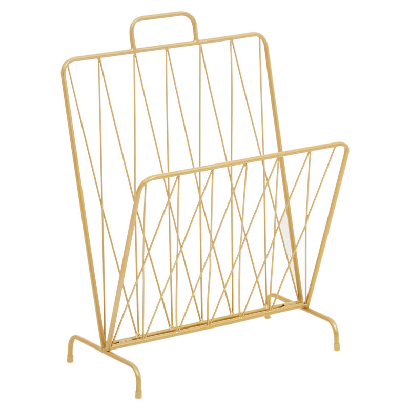 Alawna Metal Free Standing Magazine Rack