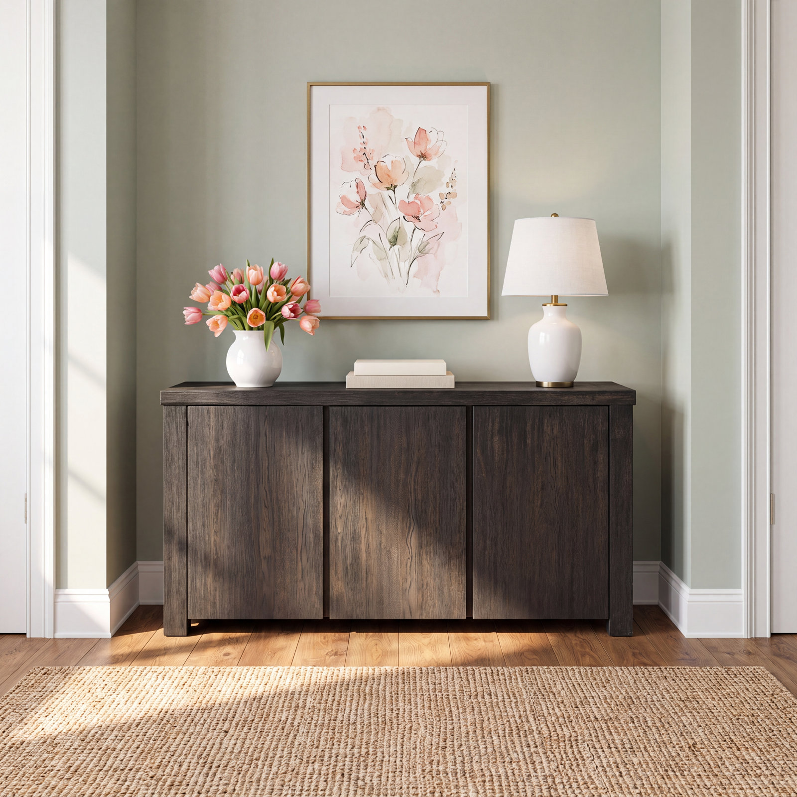 Dutton Oak Sideboard, Cracked Espresso