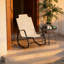 Siège relaxant, chaise berçante d'extérieur, chaise