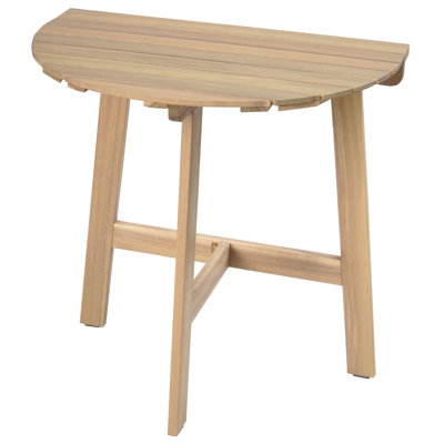 Airdrie Acacia Folding Outdoor Balcony Table , 70cm cm W 45cm cm D