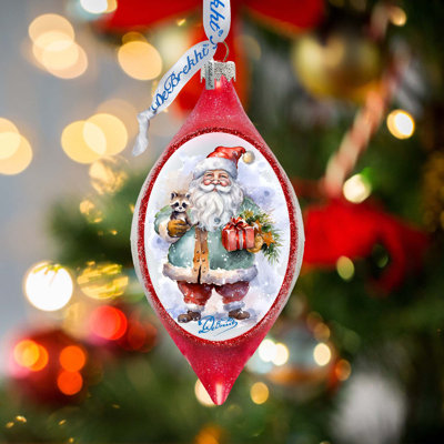 3.5'' Glass Hanging Figurine Ornament