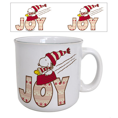 Peanuts - Joy-Snoopy Woodstock 20oz. Camper Mug