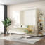 Lit escamotable rotatif peu encombrant, fabrication en MDF, style moderne pour le bureau à domicile