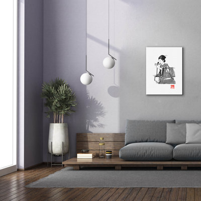 «Play Geisha» par Pechane, art mural sur toile