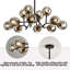 Lustre en verre haricot Nordic Modern
