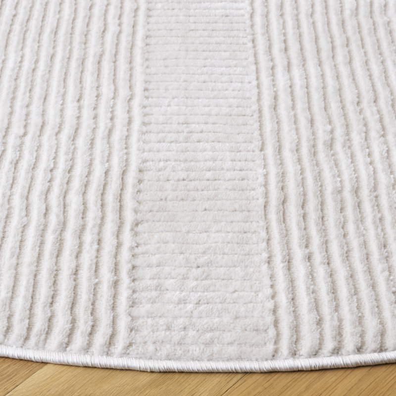 Tapis de couleur unie Abbygayle 100 Performance, Carré 6 pi 3 po