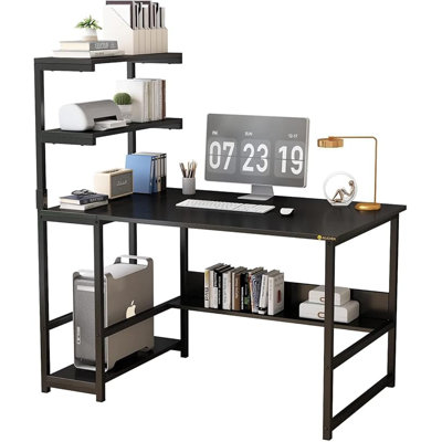 43.6 inch Modern Large Office Desk Computer Table Studying Writing Desk Workstation,Black