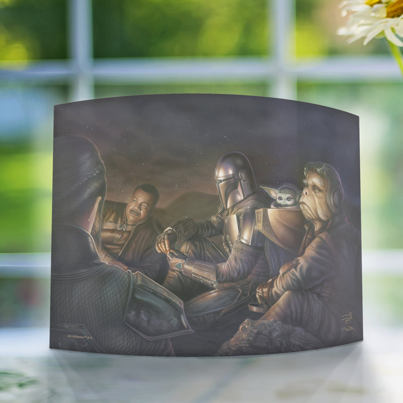 Impression sur acrylique incurvée Star Wars (The Mandalorian - Uneasy Alliance)