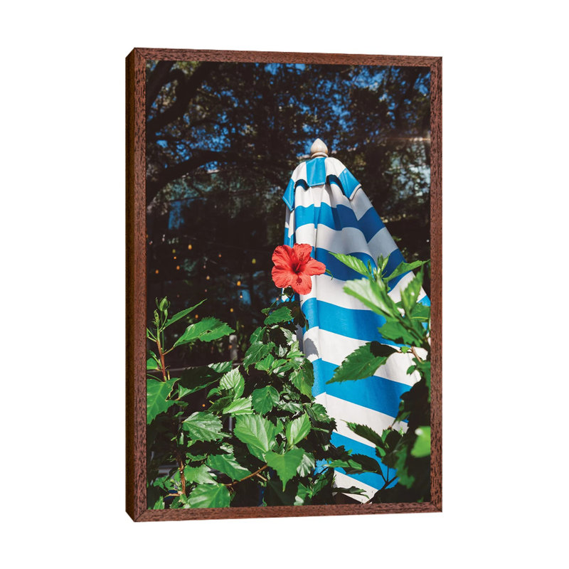 Austin Patio by Bethany Young - Print on Canvas, 101.6cm H x 66.04cm W x 3.81cm D, Classic Brown Wood Framed