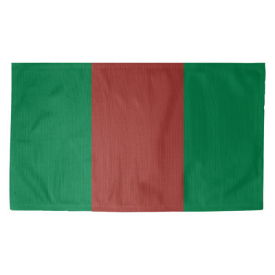Tapis à rayures vert/doré