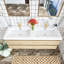 Meuble-lavabo mural à double cuve 60 po Firenze-1971279609