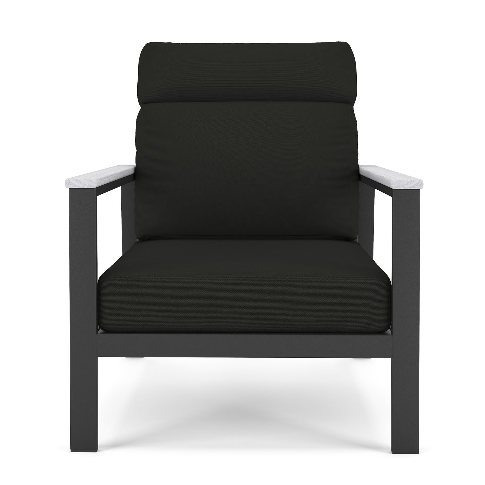 Townsend Sunbrella® Patio Lounge Chair, Canvas Black, White, Yes