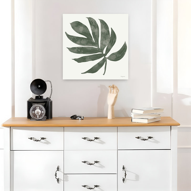 Palmier tropical tropical, art abstrait de palmier, H 18 po x l 18 po