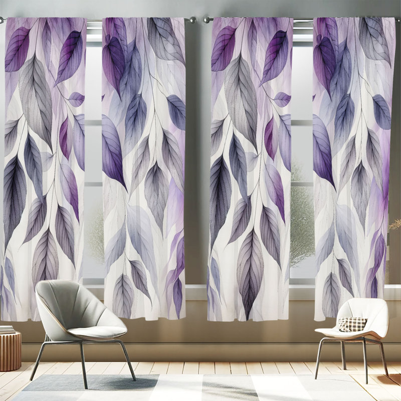 Semi Sheer Curtain, 56" W x 63" L
