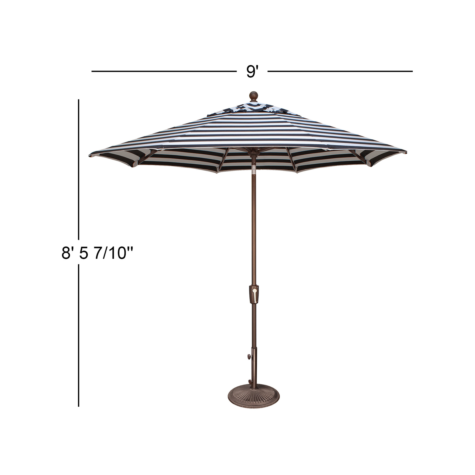 Desma 108'' Sunbrella® Outdoor Umbrella, Bronze