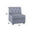 Fauteuil modulaire en velours 29 po Pullin