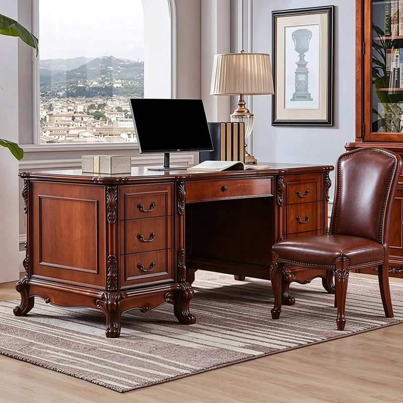 Synthetic Laminate Plywood / Laminate Board Writing Desk, H 30,71 po x l 86,61 po x P 39,37 po