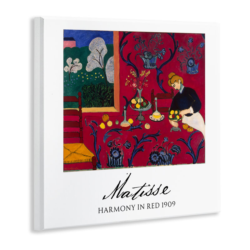 Plaque murale Matisse Harmony In Red, design par Vintage Hustle