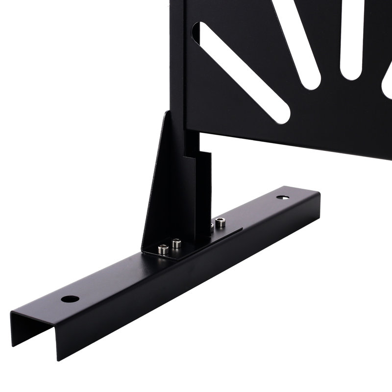 Paravent en métal 76 po x 48 po - Polyvalent pour un décor intérieur, Noir