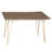 Modern Brown 48 Inch Live Edge Dining Table with Durable Metal Base-1777283042-1777283040-1777283043