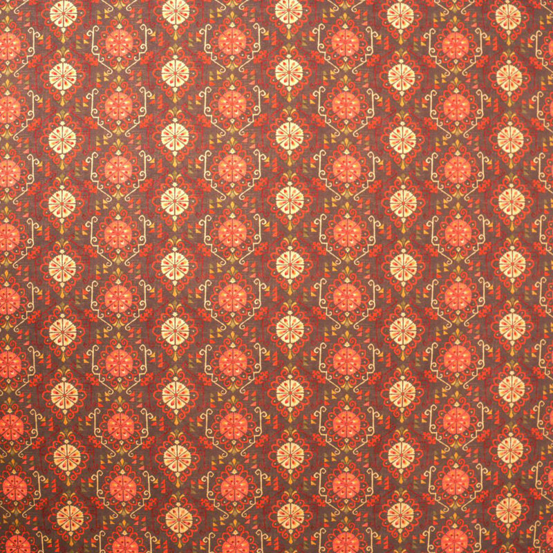 Medallion Fabric, Adobe