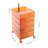 360° Rotating Storage Cabinet 5 Tiers Bedside Cabinet Freestanding Storage Cabinet With Universal Wheels-2088487888