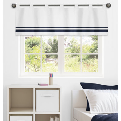 Hotel Curtain Striped Cotton Tailored Window Valance