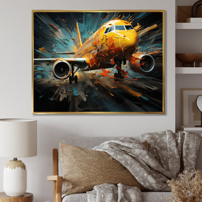 Plane Abstracted Velocity - Transportation Wall Decor