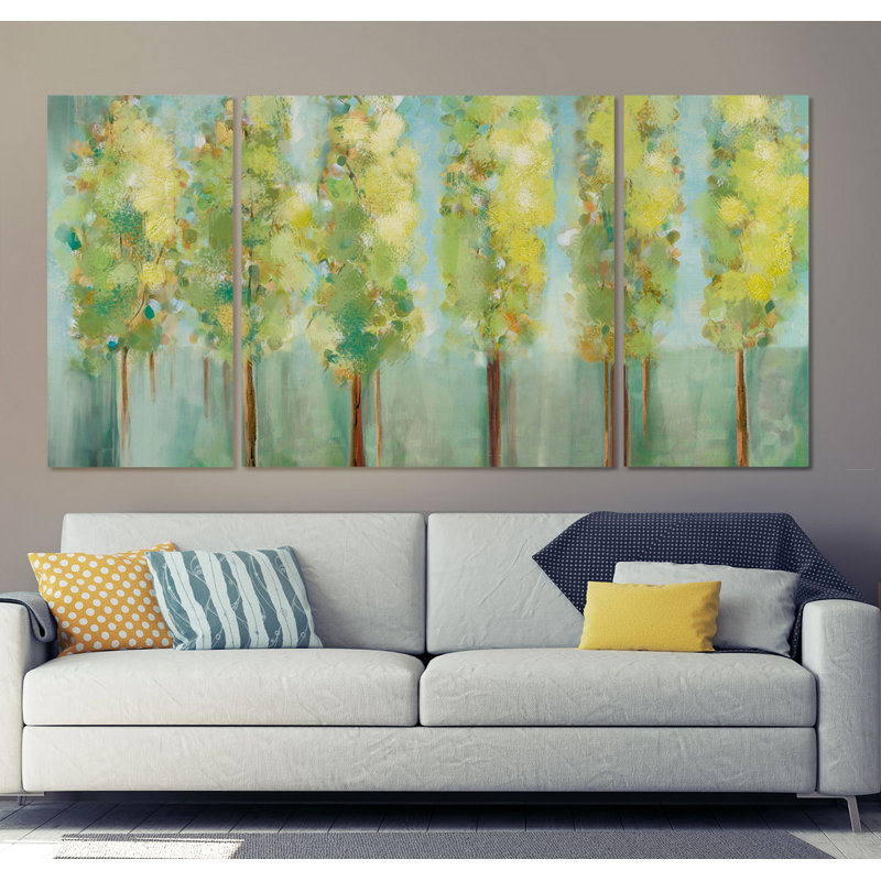 " Turnwood " 3 - Pieces, 32" H x 64" W x 1.5" D