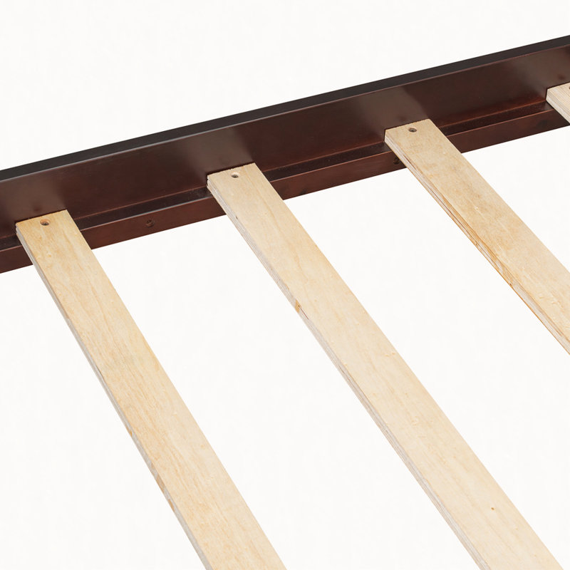 Wood Canopy Platform Bed, Espresso