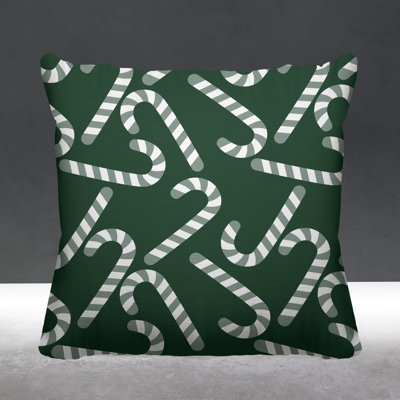 Striped Outdoor Reversible Throw Pillow
