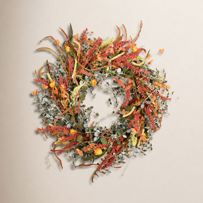 24" Handcrafted Eucalyptus Thanksgiving Wreath