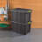Sterilite Latching Tuff1 Stackable Storage Tote Bin w/ Latch Lid-104713201-104713200