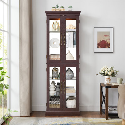 Vitrine lumineuse vitrée