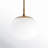 Vibi Milk Glass Globe Single Pendant -826050675