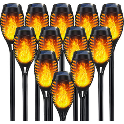 Solar Lights Outdoor, Solar Torch Light With Flickering Flame