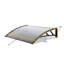 Tinted Easy Fit Door Canopy W1m x D0.6m-20504630