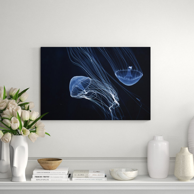 Jelly Fish Parade Two Print, 40" H x 60" W x 1.5" D