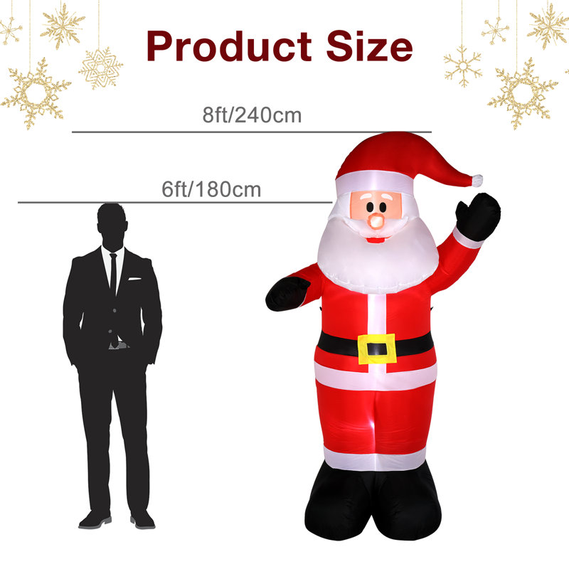 96" H LED Lighted Nutcracker Inflatable