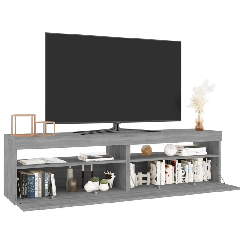 Aarshiya TV Stand for TVs up to 28", Grey Sonoma