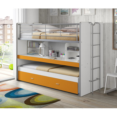 Storage Kids Bed with Trundle Bed