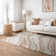 Decara Quartz Abstract High-Low Terracotta/Beige Area Rug