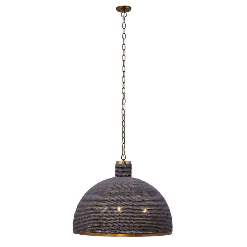 Big Sur 1-Light Beaded Chandelier, Slate Blue