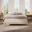 Eco-Friendly Bamboo Platform Bed with Natural Texture and Easy Assembly-877292965-897727385