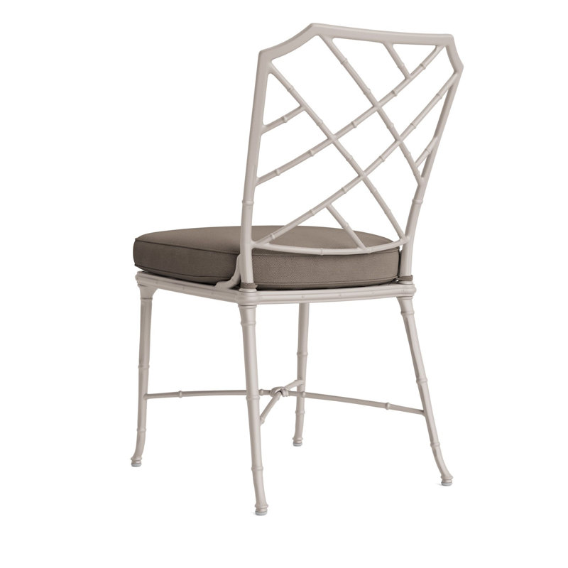 Calcutta Outdoor Dining Side Chair, Fusion Natural, Tan, Dove Smooth