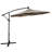10' Solar LED Lighted Cantilever Umbrella